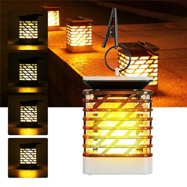 solar dancing fire lantern