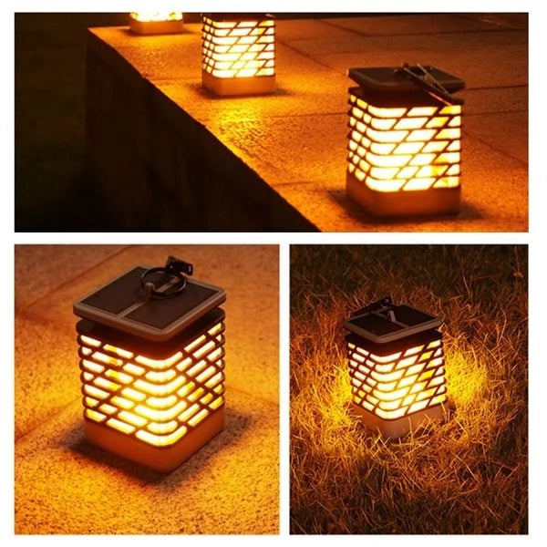 solar dancing fire lantern