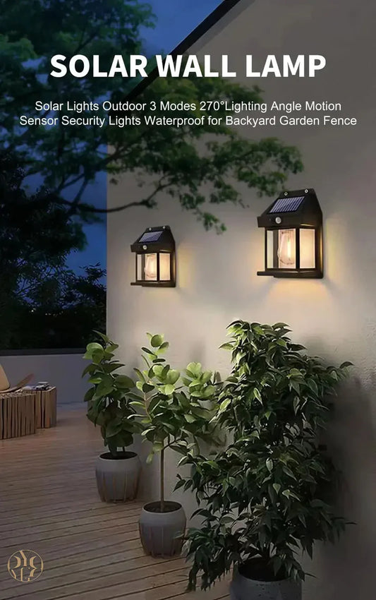 Solar Wall Light Outdoor | Waterproof & Wireless light fixture | IP65 Rated